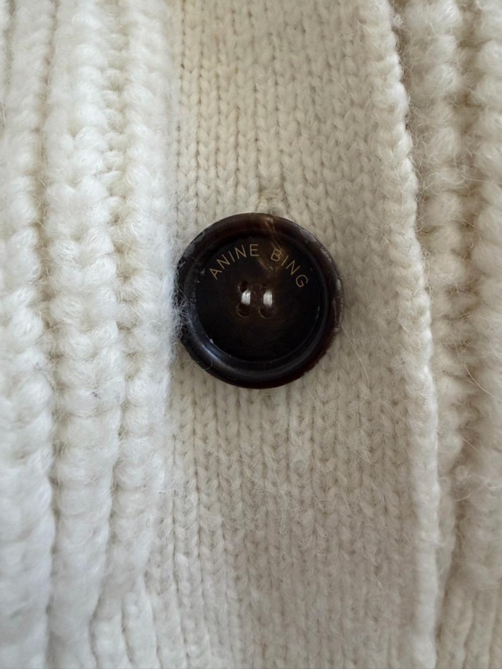 Anine Bing Maxwell Cardigan Size Large Wool Oversized - Picture 3 of 5